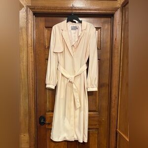 Ladies Size 10 ASOS Vintage Style Trench Coat in Buttermilk Yellow (ABBA)